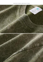 Camiseta Oversize De Algodón 100% Vintage YJKVUR Para Hombres Ropa Casual Coreana Y2k Verano 2024 Cuello Redondo Manga Corta - details 2