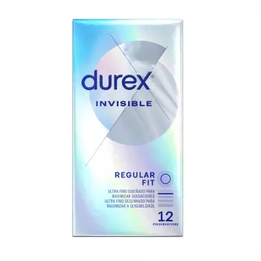 PRESERVA.DUREX INVISIBLE LUBRICADO 12UDS - 1