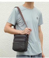 WESTAL-Bolso de hombro de cuero genuino para hombre, bandolera informal, regalo, gran oferta - details 2