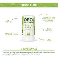 Desodorante de Alumbre potásico en Piedra natural con áloe Vera 50 g Deo Naturals alumbre de Roca, Piedra de Roca, no ocluye Los Poros, no Dejas Residuos, no Mancha, por supuesto Eliminar los malos olores - details 0