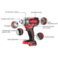 Llave De Torque Inalámbrica Sin Escobillas 1980N.m Con Luz Para Herramientas Eléctricas Compatible Con Batería De Litio Makita - details 0