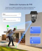 Cámara De Seguridad V380 Dual Lente 4G Con Visión Nocturna Y Detección De Humanos Impermeable 8MP 4K Batería CCTV Monitor Solar PIR - details 8