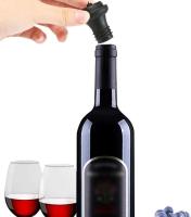 Tapa De Vino SUNFILI De Goma Grado Para Saver Vacuum Preservador Mantén Tu Vino Fresco Sellador De Botella Para El Hogar - details 4