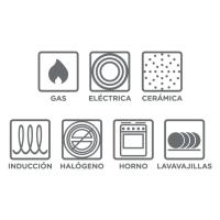Sartenes de Cocina Color Gris Horizon, De Aluminio Forjado, Revestimiento Aspecto Piedra, Antihaderente Tricapa, Compatible con Gas, Vitrocerámica y Cocinas De Inducción, Libre De Pfoa - details 0