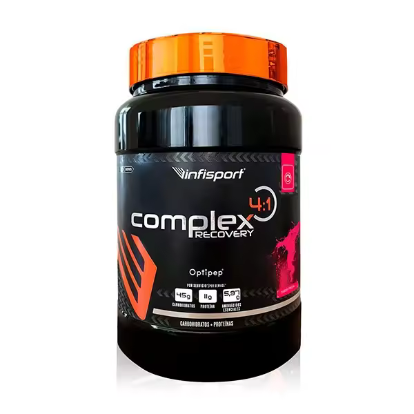 InfiSport - Complex 4:1 Recovery 1,2 kg - Carbohidratos y Proteínas -  Sabor: Fresa - 1