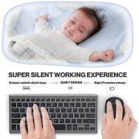 JOMAA Teclado Y Ratón Inalámbrico Bluetooth 2.4G Recargable Color Backlit Para Laptop Con Funciones Multimedia Y Resolución Óptica De 1600 DPI - details 3