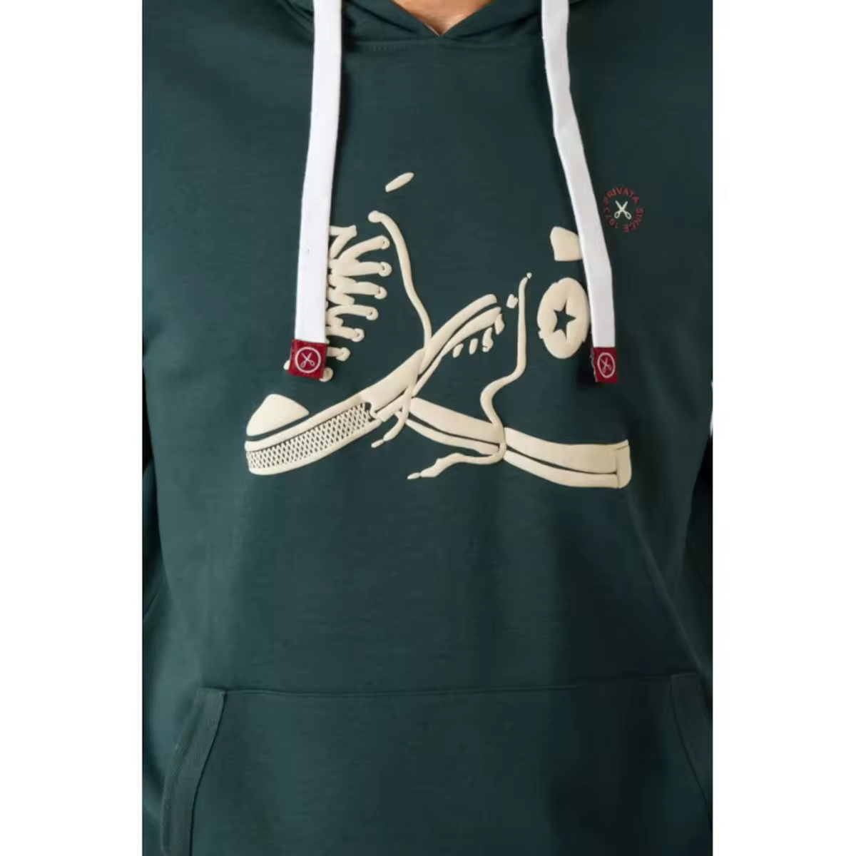 Sudadera para Hombre Privata PRI2741 All Stars, con capucha en color verde - details 1