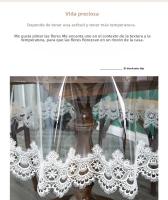 Mantel De Lámina Transparente De Encaje Bordado PVC Para Mesa Redonda Hogar Resistente Al Agua Y Aceite Estilo Europeo - details 3