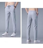 Pantalones Casuales Para Hombre De Seda De Hielo Ultrafino Transpirables Y Secado Rápido Estilo Recto Cierre Elástico Y Cómodo Para Verano - details 12