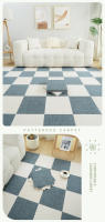 Alfombra cuadrada de empalme de adsorción estilo MUJI popular para dormitorio, lavable, antideslizante, autoadhesiva, de color sólido. - details 3