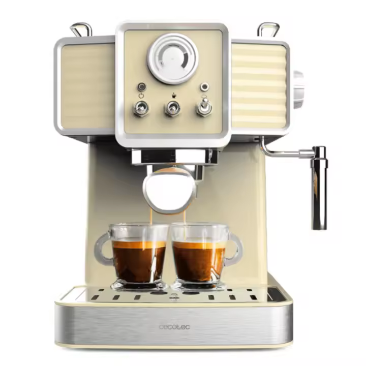 CAFETERA EXPRESS CECOTEC 01629 POWER ESPRESSO 20 TRADIZIONALE LIGHT YELLOW 20BAR.1350W - 1