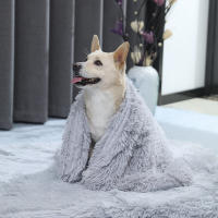 Manta De Peluche Larga Para Mascotas Grande Cama De Invierno Para Perros Y Gatos Suave Y Cálida Funda Para Perrera Disponible En 9 Colores Tamaños S/M/L - details 16