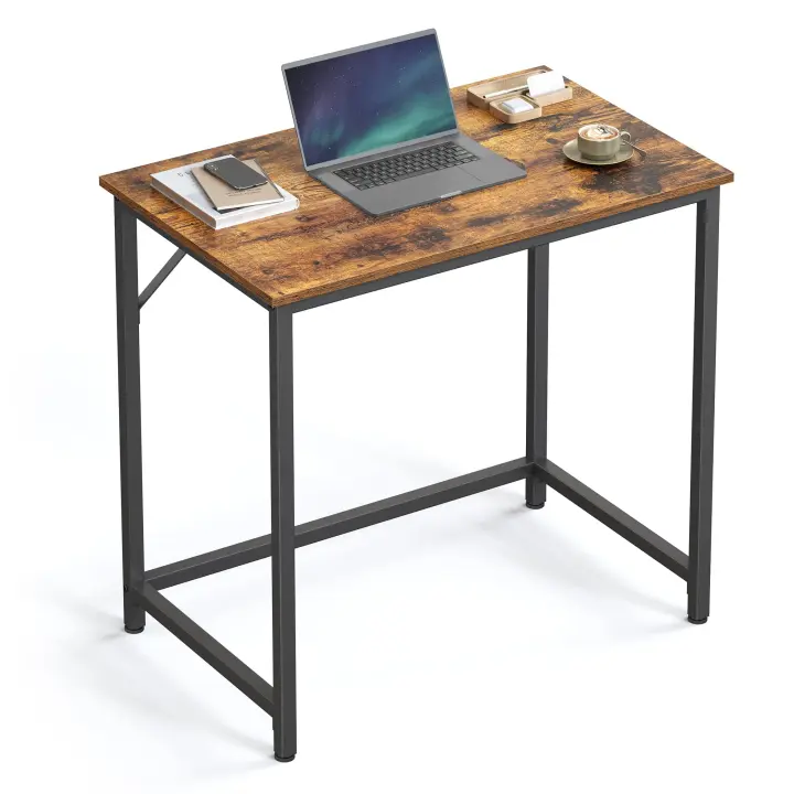 Escritorio Moderno para Oficina y Teletrabajo - Estación de Trabajo Compacta, 50x80x76 cm, Estructura de Metal, Ideal para Estudio y Dormitorio - 1