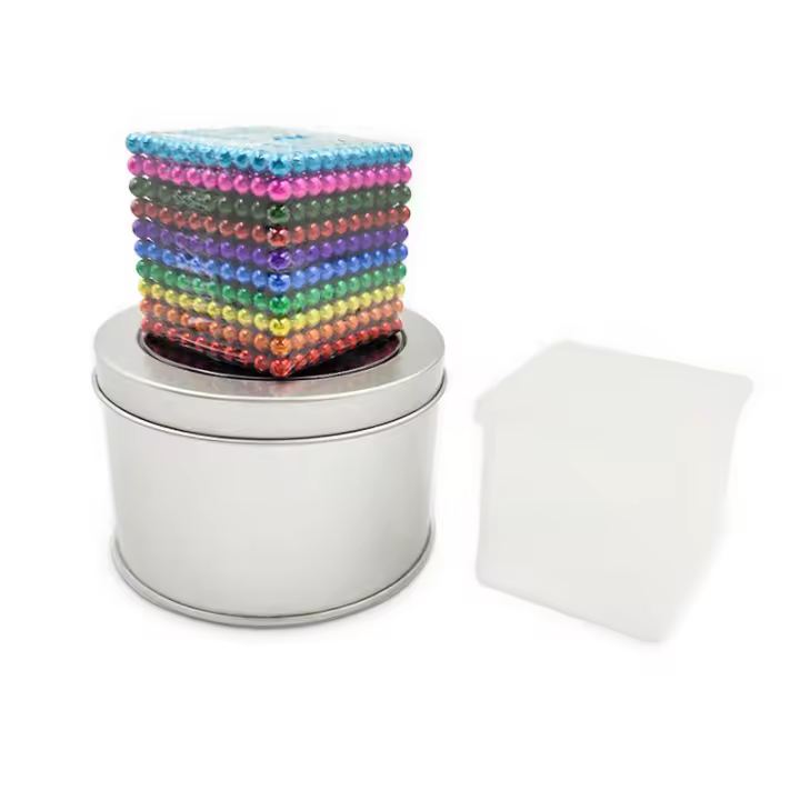 Bolas magnéticas 3D de esritorio para aliviar el estreno, 1000 piezas(5mm),juguetes Educativos de apéndice, Cubo Mágico, para Construcción de Figuras y Juegos Creativos,Original,Bolas Colores antiestrés - 1