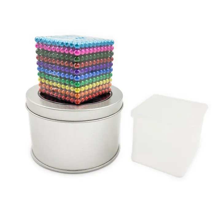 Bolas magnéticas 3D de esritorio para aliviar el estreno, 1000 piezas(5mm),juguetes Educativos de apéndice, Cubo Mágico, para Construcción de Figuras y Juegos Creativos,Original,Bolas Colores antiestrés - 1