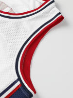 Camiseta De Baloncesto Para Hombres USA#15 Transpirable Cuello Redondo Deportiva Sin Mangas Uniforme De Entrenamiento Para Niños Nuevo Diseño Tops - details 4