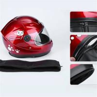 Casco De Motocicleta Para Niños Con Dibujos Animados Seguro Para Ciclismo Desmontable Adecuado Para Todas Las Estaciones Tamaño 50-54cm Abs Unisex - details 10