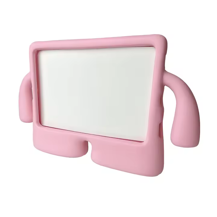 Funda compatible con tablet SAMSUNG GALAXY TAB 4 7'' T230 T231 Silicona goma con asas para niños - ROSA ⋆ Envío desde España ⋆ Protección eficaz contra golpes y arañazos ⋆ Tacto agradable ⋆ Diseño funcional y elegante - 1