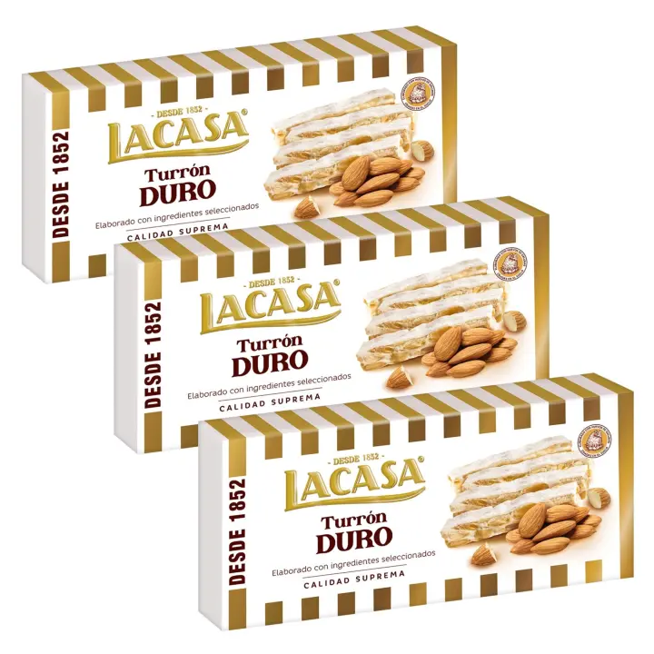LACASA Turrones de varios sabores en pack - Delicioso dulce con varios sabores - 1