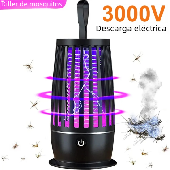 Lampara Asesina De Mosquitos Repelente De Insectos Con Recarga USB Mute Y Bajo Radiación Para Trampa Eléctrica De Mosquitos Al Aire Libre