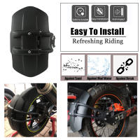 Cubierta De Faros Para Motocicleta Protector De Rueda Trasera Antisalpicaduras Guardabarros Para Yamaha MT 07 09 Tracer 700 900 2021 XJR1200 FZ6 2008 Negro ABS Plástico + Soporte De Aluminio - details 4