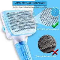 Cepillo para gato perro, cepillo de pelo muerto autolesivo para perro gato, hasta el 95% de pelo muerto y eliminación efectiva de pelo Tomentose, adecuado para perros gatos pelo corto y largo - details 1