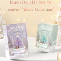 Juguetes De Rompecabezas Para Niños Caja De Música De Árbol De Navidad Con Bloques De Construcción Cristal Regalos De Navidad Para Edad 6-12 - details 9