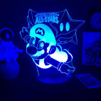 Lámpara De Noche LED 3D Illusion Yoshi 16 Colores Cambio Gradual Toque USB Para Regalos De Fiestas O Decoración Del Hogar - details 1
