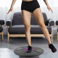 Balance Board, laberinto plástico púrpura balanceado tablas Yoga entrenamiento estabilidad disco fitness ejercicio para terapia física, entrenamiento de gimnasia - details 3