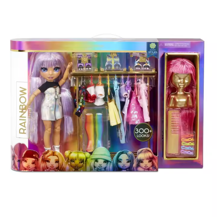 Estudio Fashion Rainbow High ¡con más de 300 looks! Incluye una muñeca exclusiva. 22 cm (MGA 571049) - 1