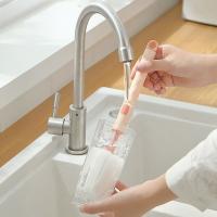 Cepillo De Botella De Silicona Con Rotación 360 Grados Set De Cepillos Para Lactantes Cabeza Suave De Grado Alimenticio Para Limpieza De Botellas Almohadillas Y Chupetes - details 3
