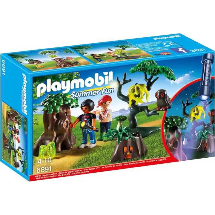 PLAYMOBIL - SUMMER FUN - Caminata Nocturna - Nº 6891 - Con función de luz UV - Para mayores de 4 años - 1