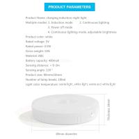 Lámpara Nocturna LED Con Sensor De Movimiento Recargable Y Magnética Portátil Para Dormitorio Cocina Armario Luz Sin Cable Dimmable - details 10