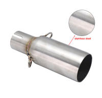 ZSDTRP Escape De Motocicleta Slip-on Muffler Middle Link Pipe Para Piaggio MP3 Beverly X10 De Acero Inoxidable Universal 2008-2016 - details 2