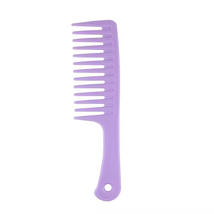 Peine Ancho Para Cabello Super Barber Peine Desenredante De Dientes Anchos Para Peluquería Y Estilismo Herramienta De Peinado - 1