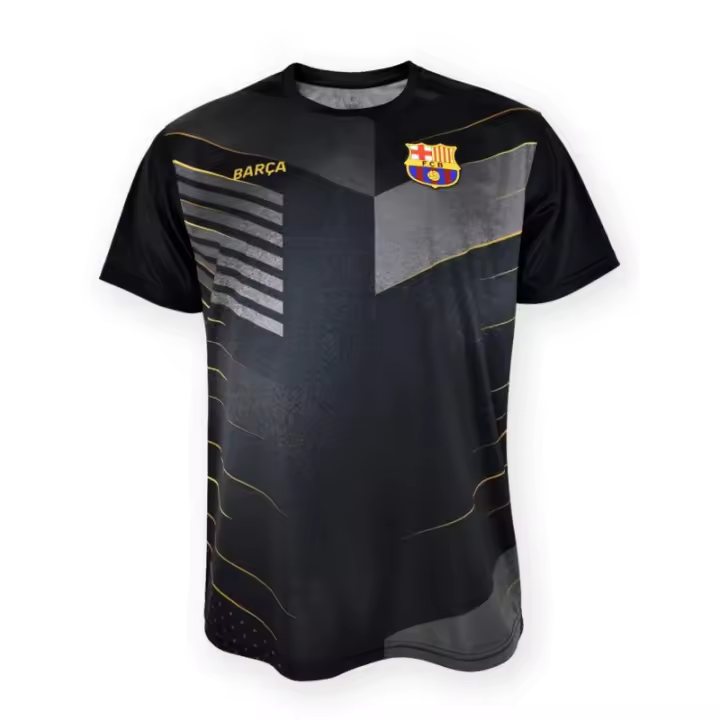 Camiseta Fútbol Club Barcelona Training entrenamiento negra talla adultos producto oficial composición 100% Poliéster 5001CTBK - 1