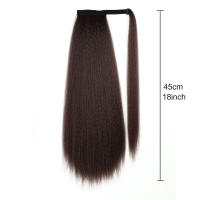 Extension De Cabello Sintético Textura Africana Kinky Con Clip Ponytail Alrededor De 18 Pulgadas Fibras Resistentes a Altas Temperaturas - details 4