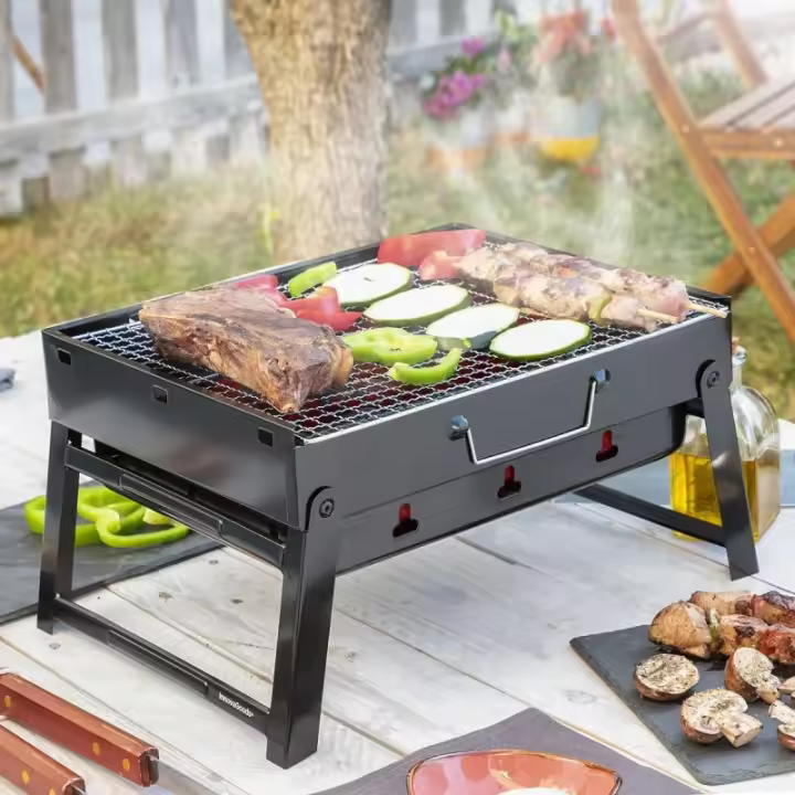 Barbacoa Plegable Portátil para Carbón BearBQ InnovaGoods - 1