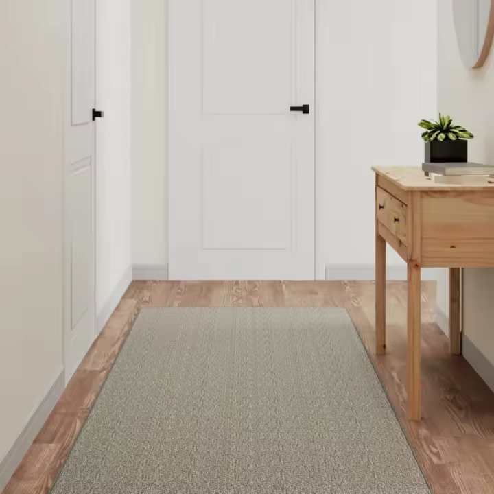 vidaXL Alfombra de pasillo con aspecto de sisal gris taupe 80x150 cm - 1