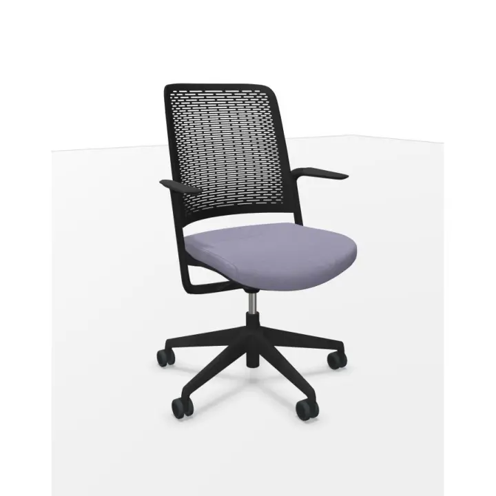 Silla WithMe negra asiento era gris claro - 1