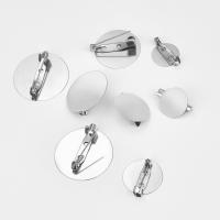 20pcs/Lote Base Redonda Plana Para Broches De 15/20/25/30mm Enchufe Para Encantos DIY Accesorios De Joyería En Metal - details 3