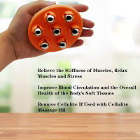 Masajeador De Rodillos Para Celulitis Bola De Masaje Profundo Para Espalda Cuello Pierna Hombro Con 7 Rodillos Metálicos De 360 Grados - details 3