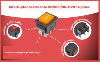 Banner - Interruptor basculante de 6 vias ON/OFF/ON sin LED