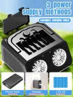 Máquina De Burbujas Eléctrica Portátil De Doble Agujero Con 26 Agujeros Sin Batería Ni Agua Para Burbujas Juguete Para Fiestas Al Aire Libre Para Niños De 3-6 Años - details 5