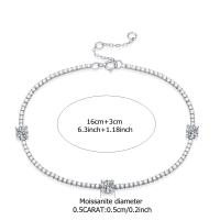 Pulsera De Plata Esterlina 925 Con Moissanita De 1.5 Carrats Decoración Casual De Lujo Para Dama Diseño De Alta Gama - details 3