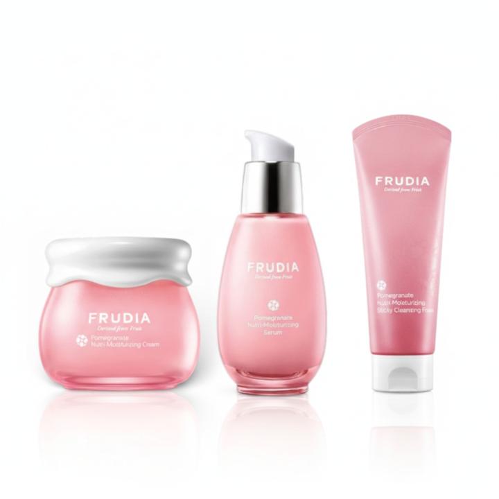 Frudia Gama Pomegranate: Disponible hidratante, limpiador y sérum. Con 63% extracto de granada y polifenoles… — oferta en Miravia