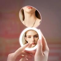 Espejo De Maquillaje Portátil Con Luz LED Y Aumento De 10x Plegable Recargable Compacto Para Bolso Y Bolsillo - details 7