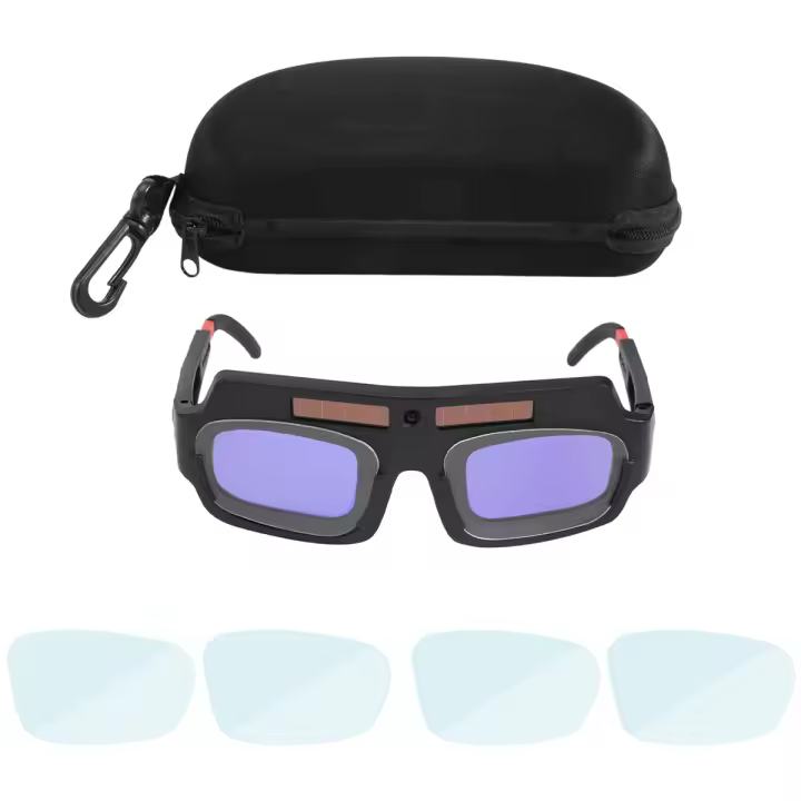 Gafas de Soldadura Solar Autodarkening Lente de Antichoque para Soldadores con Estuche de Almacenamiento - 1