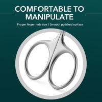 Tijeras De Cutícula De Acero Inoxidable Herramienta De Manicura Para Piel Seca Y Cejas Y Pestañas Curvadas Multiusos Pequeñas - details 4