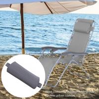 Silla plegable reclinable reposacabezas almohada para Jardín Playa tumbona Cabeza - details 0